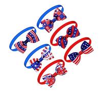 COLLBATH 6 Pièces Noeud de pour Animaux de Compagnie Confettis Trimestre est Venu aboyer Dehors Collier Chiot Accessoire Chiot décoration Ornement de Collier de Chat Ruban