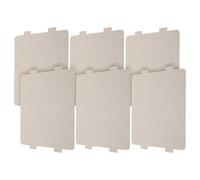 COLLBATH 6 pièces Plaques Mica pour Micro Ondes Accessoires de Réparation Universels Feuille Mica Isolante Couvre Guide Ondes Haute Température Compatible avec