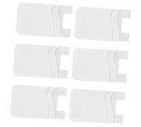 COLLBATH 6 Pièces Porte Adhésif pour Téléphone Support Silicone Compartiments pour Crédit Identités Lot de Pochettes Pratiques pour Étui de Smartphone