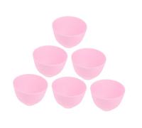 COLLBATH 6 Pièces Silicone Face Mask Mixing Bowls Medium Soft Silicone Facial Containers For DIY Skincare Stackable And Space-saving Beauty Bowls For Home Spa