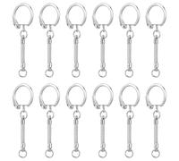 Collbath 60 PièCes Porte-CléS the Diy Craft ChaîNe ChaîNe DéCorative Suspendue Serpent Silver