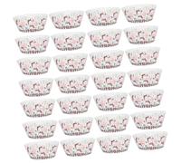 COLLBATH 600 Pièces Caissettes à Cupcakes Papier Bonhomme de Caissettes Muffins Résistantes Antiadhésives pour de Noël Anniversaires et Shower Décoration Hivernale Festive