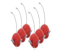 COLLBATH 6pièces Lot de Jouets Souris pour Chat Herbe à Chat Jouet Interactif pour Intérieur Mignon pour