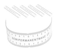 COLLBATH 6pièces Règles Sourcils Flexibles Pvc Transparent Outil De Positionnement Mesure Précise Pour Microblading Maquillage Guide De Cartographie Des Sourcils