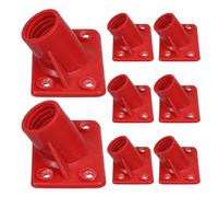 COLLBATH 8 Pièces Adaptateur de Manche pour Brosse de Sol Connecteur Plastique pour Balai et Brosse Poignée Ergonomique pour Nettoyage et Extension Longue Distance