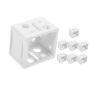 COLLBATH 8 Pièces Mounting Brackets Curtain Rod Holder for Internal and External Installation