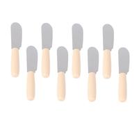 COLLBATH 8 Pièces Set de Spatules à Beurre Acier Inoxydable avec Manche Épandeurs Multifonctions pour Tartiner Beurre Crème Confiture Accessoire de Cuisine Polyvalent et Facile à Nettoyer