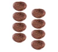 COLLBATH 8pièces Nid Oiseau Artificiel pour Nichoir Et Artisanat Décoration De Micro-Paysage Et Ornement De Fête