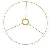 COLLBATH Abat Jour Cadre Vintage Élégant et Facile à Nettoyer Carcasse en Fer Robuste Anneau E27 pour Lampe Décorative et Abat-jour Suspendu