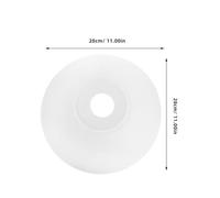 COLLBATH Abat-Jour en Plastique Forme Champignon Grand Modèle 42Mm Suspendre Lampe de Chevet et Ventilateur de Plafond Cache-Ampoule Simple Solide Décoration Intérieure Polyvalente