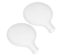 COLLBATH Abat-jour en Verre Plat Suspendre Salon, 2 Pièces, Finition Sablée, Compatible Ampoule G4, Accessoire D’éclairage Moderne, Abat-jour de Remplacement pour Luminaires