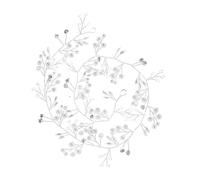 COLLBATH Accessoires De Cheveux Pour Femmes Bandeau De Mariée Argenté Coiffe Légère Et Élégante
