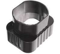 COLLBATH Adaptateur de gouttière 75 MM vers 60X80 MM Connecteur de pluviale en Alliage d'Aluminium pour installation extérieure de toiture