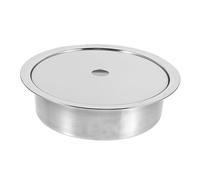 COLLBATH Adaptateur Plaque Induction Acier Inoxydable Anneau De Fixation Et Couvercle Épais Pour Table Hot Pot Compatible Batterie Cuisine Induction Installation Facile Et Anti-débordement