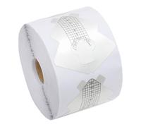 COLLBATH Aluminium Foil Fish-shaped Nail Extension Forms Per Roll Thickened Nail Art Guide Stickers For DIY Manicure