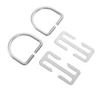 COLLBATH Anneaux en D en Acier Inoxydable pour Ceinture de lestage - 2 pièces - Butée coulissante pour Gilet stabilisateur - Adapté aux activités de plongée et Sports Nautiques