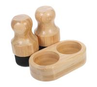 COLLBATH Applicateur Cire pour avec Manche Naturel Set pour Entretien Huile Minérale Alimentaire Brosse Ergonomique pour Planches à Découper Ustensiles et Surfaces