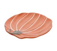 COLLBATH Assiette Citrouille Céramique Plate Dessert Multifonctionnelle pour Salades Snacks Réunions Familiales