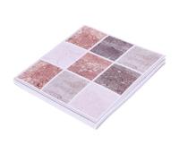 COLLBATH Autocollants pour Carrelage de Salle de Bain Imperméables Effet Marbre 18 Pièces 10X10 CM en PVC Résistant à la Chaleur L’Humidité pour Décoration Murale la Cuisine et Salle de