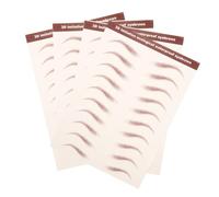 COLLBATH Autocollants Sourcils 4 Feuilles 3d Imperméables Effet Poils pour Femmes Maquillage Naturel Sourcils Temporaires Tatouage Transfert à L’eau Voyage