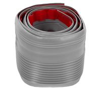 COLLBATH Baguette de Finition Antidérapante pour Escalier Intérieur en PVC Gris Profilé de Nez de Marche 5 CM X 25 CM Protection D’Angle Adhésive pour Écoles Maternelles et Primaires