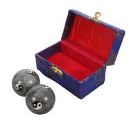 COLLBATH Balles Baoding Chinoises Yin Yang Boules Massage Santé pour Exercices de Renforcement Préhension Relaxation Musculaire et Soulagement Du Stress Fitness Portable