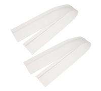 COLLBATH Bande D'étanchéité Anti-huile Pour Cuisinière à Gaz 2 Pièces En Silicone Résistant à La Chaleur Protecteur De Seuil Combleur D'espace Cuisine Facile à Nettoyer