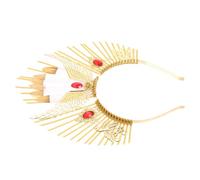 COLLBATH Bandeau Halo Créatif Déesse en Plastique Jaune, Accessoire Multifonction pour Cheveux, Design Unique et Simple, pour Fêtes et Banquets