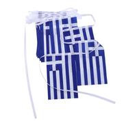 COLLBATH Bannière Suspendue 21cm en Polyester Résistant la Décoloration Drapeau Grec Carré pour Décorations de Fêtes et Festivals Sportifs
