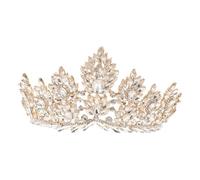 COLLBATH Baroque Crown Alloy Tiara For Women Lightweight Rhinestone Headband For Wedding Prom Birthday And Pageant Hair Accessory