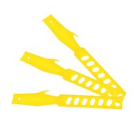 COLLBATH Bâtonnets de Mélange de Peinture pour Agitation 3pcs en Plastique Jaune Application Polyvalente et Réutilisable