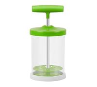 COLLBATH Batteur à Lait Manuel Portable Mousseur à Lait avec Couvercle Étanche pour Cappuccino Latte Main Sécurisé à Bords Arrondis pour Crème Onctueuse