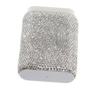 COLLBATH Bling Pill Box Compact Pill Organizer For Purse Portable Rhinestone Medication Case Travel Home Office