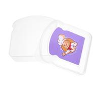 COLLBATH Boîte à Sandwich Étanche Transparent Boîte de Rangement Alimentaire Petite et Réutilisable avec Autocollant Pratique pour Fruits et Snacks