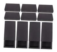 COLLBATH Boîte à Tiroir Papier Kraft Noire 12 Pcs 14x7x3 Cm Robuste Multifonction Rangement Bonbons Bijoux Coffret Présent Usage Quotidien