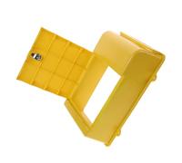 COLLBATH Boîte Aux Lettres Murale Étanche Plastique avec Serrure Boîte de Rangement Multifonction pour Bureau Collecte de Courriers Suggestions et Dons Installation Murale Facile Jaune