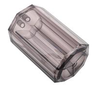 COLLBATH Boîte de Rangement Acrylique Ronde 13,7 X 7,6 Cm pour Outils de Cils 3 Compartiments, Support Cotons-tiges Transparent pour Maquillage, Trousse Compacte pour Studio et Voyage
