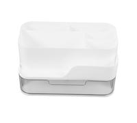COLLBATH Boîte de Rangement Cosmétique Multifonction Format Moyen Ivoire Tiroirs Pratique pour Bureau et Chambre Élève Usage Maquillage et Accessoires