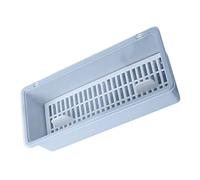 COLLBATH Boîte de Rangement Cuisine avec Égouttoir et Couvercle Porte-Couverts Multifonction pour Fourchettes Cuillères et Baguettes Organisateur Pratique et Hygiénique Bleu-Gris