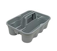 COLLBATH Boîte de Rangement Plusieurs Compartiments Portable en Plastique Design Léger et Pratique pour Outils et Produits de Nettoyage pour Usage Intérieur et Extérieur