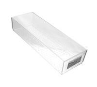 COLLBATH Boîte Rangement Maquillage Transparente Plastique Compartimentée pour Tiroir Organisateur Empilable et Pratique pour Bureau et Cosmétiques Moyenne