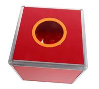 COLLBATH Boîte Transparente de avec Balles Rouges Grand Conteneur de Rangement pour Tirage Au Sort Urne Ludique pour Fêtes et Réunions