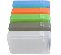 COLLBATH Boîtier Disque Dur 3.5 en Abs Plastique Léger, Étui de Protection Solide pour Disque Dur, pour Bureau et Usage Domestique, Pack de 5 Pièces