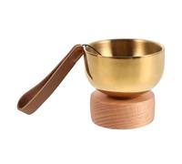 COLLBATH Bol Bouddhiste Laiton avec Cloche de Prière Outil de Sonore Portable pour Aux Animaux de Compagnie Accessoire Élégant pour Décoration et Confort Spirituel