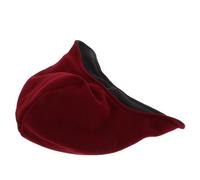 COLLBATH Bonnet de Nuit en Polaire Rouge Foncé pour Seniors avec Cache-oreilles Bonnet Chaud D’hiver Unisexe Taille Unique Élastique pour Maison et Voyage Doux et Isolant