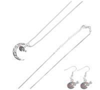 COLLBATH Boucles Oreilles Pendantes et Collier Pendentif Palette de Couleurs pour Femme et Confortable Design Simple et Élégant Cadeau Bijoux Saint-valentin Délicat pour Usage Quotidien