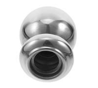 COLLBATH Boule d Escalier Diamètre de 32mm en Acier Inoxydable Argenté, Capuchon Décoratif Embout de Rampe D'escalier Élégant et Poteau de Clôture Adapté aux Portails et Clôtures