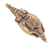 COLLBATH Bouton de Meuble en Laiton Style Vintage 1 Pièce Tortue sur Alligator, Poignée Décorative pour Placards et Tiroirs, Quincaillerie D’armoire Rétro, Finition Patinée, Accessoire