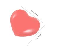 COLLBATH Boutons de Meuble en Céramique de Cœur Lot de 6 Pièces Grand Format Rouge Blanc Rose Poignées de Tiroir et Boutons-Poussoirs pour Chasse D’Eau Installation un Trou Usage