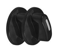 COLLBATH Boutons de Minuterie Entretien Facile Lot de 2 Noirs en ABS Identification Rapide et Axe 6mm pour Four et Appareil Cuisine